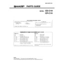 Sharp CD-C1H Service Manual / Parts Guide