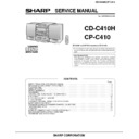 Sharp CD-C410H (serv.man4) Service Manual