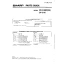 Sharp CD-C45E Service Manual / Parts Guide