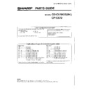 Sharp CD-C570E Service Manual / Parts Guide