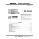 Sharp CD-C605H (serv.man3) Service Manual