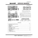 Sharp CD-C607H (serv.man5) Service Manual