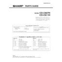 Sharp CD-C611H (serv.man2) Service Manual / Parts Guide