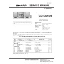 Sharp CD-C615 Service Manual