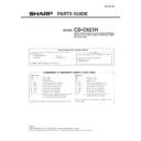 Sharp CD-C621H (serv.man3) Service Manual / Parts Guide