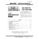 Sharp CD-C661H (serv.man2) Service Manual