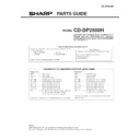 Sharp CD-DP2500 (serv.man6) Service Manual / Parts Guide