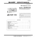 Sharp CD-ES111H (serv.man2) Service Manual