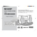 Sharp CD-MD3000 User Manual / Operation Manual