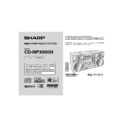 Sharp CD-MPX860H User Manual / Operation Manual