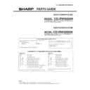 Sharp CD-RW5000 (serv.man4) Service Manual / Parts Guide