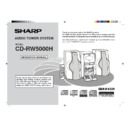 Sharp CD-RW5000 User Manual / Operation Manual