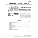 Sharp CD-XP200H (serv.man22) Service Manual