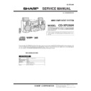 Sharp CD-XP250H Service Manual