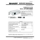 Sharp CP-SW1000H (serv.man2) Service Manual