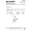 Sharp QT-110E (serv.man2) Service Manual / Technical Bulletin
