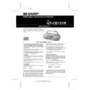 Sharp QT-CD131H User Manual / Operation Manual