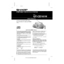 Sharp QT-CD161H User Manual / Operation Manual