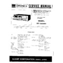 Sharp RT MODELS (serv.man3) Service Manual