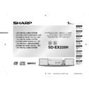 Sharp SD-EX220 User Manual / Operation Manual