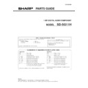 Sharp SD-SG11 Service Manual / Parts Guide