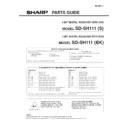 Sharp SD-SH111 Service Manual / Parts Guide