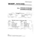 Sharp SY-STEMCH165 Service Manual / Parts Guide