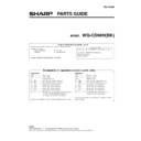 Sharp WQ-CD60H Service Manual / Parts Guide