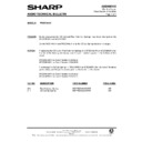 Sharp WQ-CH400H (serv.man5) Service Manual / Technical Bulletin