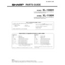 Sharp XL-1100 (serv.man4) Parts Guide