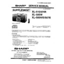Sharp XL-515H Service Manual / Parts Guide