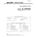 Sharp XL-HP605 (serv.man3) Service Manual / Parts Guide