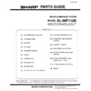Sharp XL-MP110E (serv.man2) Service Manual / Parts Guide