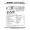 Sharp XL-UR2110H (serv.man3) Service Manual / Specification