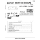 Sharp DV-620 (serv.man2) Service Manual