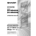 Sharp DV-HR400H (serv.man4) User Manual / Operation Manual