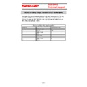 Sharp CABLES Service Manual / Specification