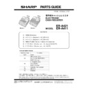 Sharp ER-A411, ER-A421 (serv.man4) Service Manual / Parts Guide