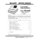 Sharp ER-A440 (serv.man4) Service Manual