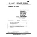 Sharp ER-A610 Service Manual / Specification