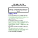 Sharp UP-600, UP-700 (serv.man28) FAQ