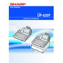 Sharp UP-800 (serv.man30) User Manual / Operation Manual