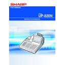 Sharp UP-800 (serv.man31) User Manual / Operation Manual
