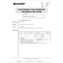 Sharp XE-A110 (serv.man5) Service Manual / Technical Bulletin