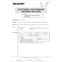 Sharp XE-A110 (serv.man6) Service Manual / Technical Bulletin