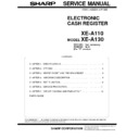 Sharp XE-A110 Service Manual