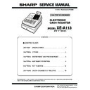 Sharp XE-A113 (serv.man3) Service Manual