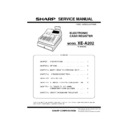 Sharp XE-A202 Service Manual
