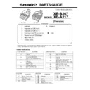 Sharp XE-A207 (serv.man4) Service Manual / Parts Guide