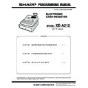 Sharp XE-A212 (serv.man2) Service Manual
